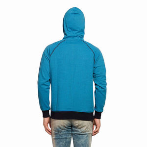 เสื้อฮู้ดดี้ผู้ชายผ้าฝ้าย 100% น้ำหนักเบา ทรงโอเวอร์ไซส์ ซิปหน้า 400gsm สำหรับฤดูใบไม้ร่วง สกรีนโลโก้ได้ สไตล์สตรีทแวร์ - Product Image 5