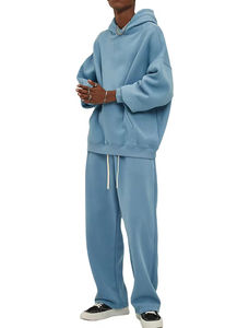 Conjunto Deportivo Unisex de Invierno con Sudadera Oversize de 350 GSM y Pantalones Jogger, Chaqueta con Logo Estampado para Hombre y Mujer - Product Image 3