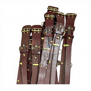 Cinturones de Cuero Sam Browne Resistentes y Ecológicos para Uso Formal con Accesorios de Aleación para Espada, Ancho de 2 1/4 Pulgadas, Venta al por Mayor - Product Image 1