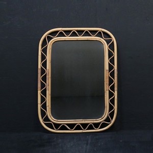 Natural Rattan Wall Mirror Cane <b>Frame</b> Rectangular Bohemian Style Rattan Mirror Unique Decor for Bedroom Living Room from Vietnam - Product Image 4