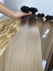 Extensions de cheveux humains vierges vietnamiens 100% naturels, pointes plates, super double drawn, fixation par bandes adhésives, toutes couleurs, best-seller NASA HAIR - Product Image 1