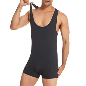 Combinaisons de lutte personnalisées avec logo imprimé sur le devant pour adultes unisexes - Séchage rapide, légères, 100% polyester - Product Image 3