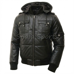 Vestes en cuir véritable pour hommes, hiver, haute qualité, style tendance, nouvelles vestes pour hommes en vente à bas prix - Product Image 2