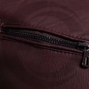 Nouvelle veste en cuir décontractée grande taille avec fermeture éclair, finition teinte et lavée, col montant personnalisé pour l'hiver - Service OEM - Product Image 4