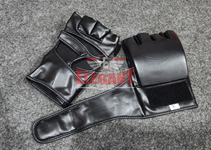 Guantes de MMA para UFC, de Cuero Negro, con Acolchado, Protección para el Tobillo, Protección para los Dedos, para Entrenamiento de Kickboxing, Muay Thai, Antideslizantes, Personalizables - Product Image 4
