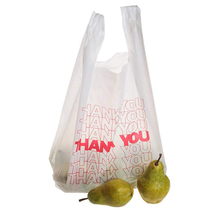 Chaleco de supermercado transparente ecológico, bolsas de compras para llevar, camiseta de plástico PE para uso diario - Product Image 3