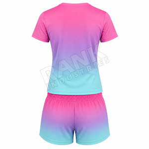 Conjunto de 2 piezas de algodón para mujer, fabricado por el mejor fabricante, conjuntos de ropa para mujer más vendidos, conjuntos de camisetas y pantalones cortos para mujer - Product Image 2