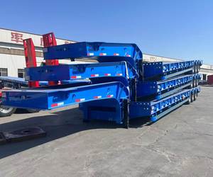 Factory Price High Quality Used Customizable Low Bed Semitrailer with Stable Structure Excavator Transport for Bulk for Sale - Product Image 3