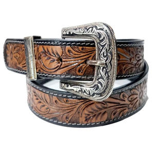 Ceintures d'outillage et accessoires en cuir occidental gaufré floral de fabrication de qualité durable personnalisation disponible - Product Image 2