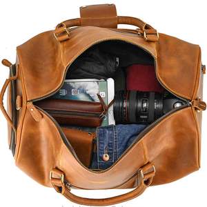 Sac de voyage unisexe NESTA SPORTS en cuir véritable vintage, 62 cm, super grand sac de week-end, style sport, sac de voyage et de sport à bandoulière - Product Image 4