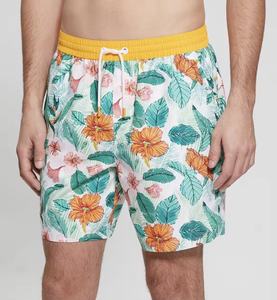 En gros Personnalisé Logo Vierge Imprimer Casual D'été Hommes Natation Floral Séchage Rapide Court Top Design Bonne Qualité Mode Hommes Court - Product Image 1