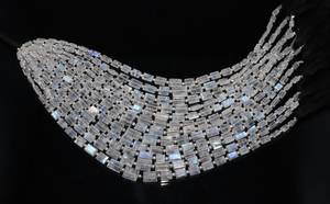 Perles carrées facettées en pierre de lune arc-en-ciel naturelle 4x7MM, perles de pierre de lune baguette chatoyantes pour la fabrication de bijoux, vente en gros - Product Image 6