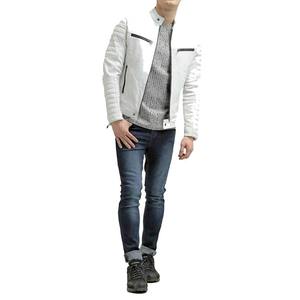 Veste en cuir véritable élégante pour homme, coupe-vent avec fermeture éclair, prix d'usine, accessoire de mode d'hiver - Product Image 3