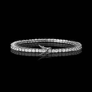 ใหม่ S925 เงินแท้ 3-Cent Diamond Moissanite สร้อยข้อมือมินิมอลลิสต์, หรูหราเบาๆ, นิช, ไฮเอนด์, ทำด้วยมือ, เครื่องประดับงานแต่งงาน - Product Image 2
