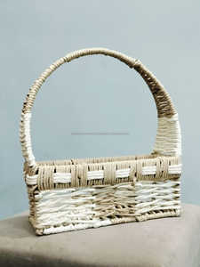 Wholesale Price Square Jute & Metal Hand Woven Storage <b>Basket</b> Hanging Design Eco-Friendly Modern Multi-functional for Home Use - Product Image 4