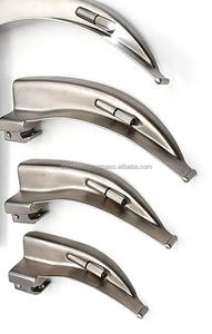 Debonairii Factory Direct LED Macintosh Laryngoscope 4pcs Set Lame Incurvée Acier Inoxydable ENT Équipement de Diagnostic Vétérinaire - Product Image 5