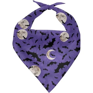 Pañuelo Triangular de Seda Satinada con Estampado Personalizado al por Mayor para Halloween, Disfraz de Festival de Fantasmas, Accesorio para la Cabeza para Adultos - Product Image 1