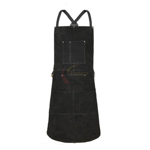 Delantal de Soldadura de Cuero Genuino de Alta Calidad, Ajustable, Resistente al Fuego, Antiestático, Personalizable en Color y Talla, Equipo de Seguridad - Product Image 4