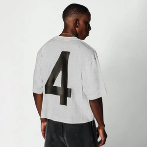 เสื้อยืดทรงบ็อกซี่สไตล์วินเทจสำหรับผู้ชาย ผ้าฝรั่งเศสเทอร์รี่เนื้อหนัก ผ้าฝ้ายทรงหลวม แฟชั่นหนา ขายส่งจากซัพพลายเออร์ในสหรัฐอเมริกา สำหรับธุรกิจ B2B - Product Image 4