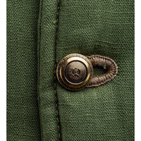 Gambeson rembourré médiéval en coton respirant bicolore vert et blanc, sur mesure, style Renaissance, OEM ODM