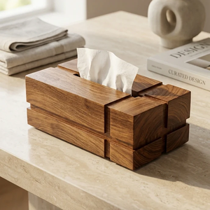 Boîte à mouchoirs en bois artisanale de haute qualité, accessoires de table, artisanat très vendu à prix abordable - Product Image 4