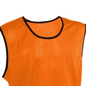Maillots d'entraînement personnalisés |   Gilet de football en mesh orange pour entraînement |   Maillots d'entraînement respirants, antibactériens et à séchage rapide pour équipes | - Product Image 4