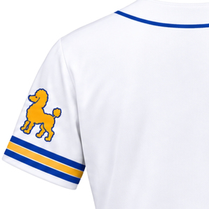 Camiseta de béisbol personalizada SGRHO para mujer, camisa deportiva atletica con botones de la hermandad griega Sigma Gamma Rho, ropa casual de calle al por mayor - Product Image 6
