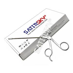 Pinza de Corte Recta y Curva para Artroscopia, 3.4mm, Acero Inoxidable, Manual, Certificación CE, para Cirugía Ortopédica - Product Image 4