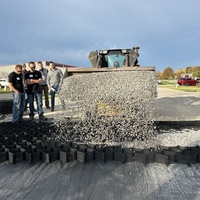 Solution de stabilisation du sol en géocell HDPE pour la construction de parkings et le renforcement des sols des zones commerciales