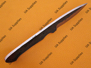 Lame de couteau vierge forgée à la main en acier à haute teneur en carbone 1095, ultra-dure, professionnelle, ultra-affûtée, pour le bushcraft, le camping et l'EDC, style antique - Product Image 5