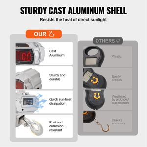 Bilancia Digitale Industriale per Gru da 5000 kg con Display LED, Telecomando e Struttura in Alluminio Pressofuso - Product Image 3