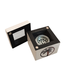 Brûleur d'encens Bakhoor en bois avec incrustation de nacre, Mabkhara pour Oud arabe, parfum de rose, pour la décoration de la maison pendant le Ramadan et l'Aïd - Product Image 1