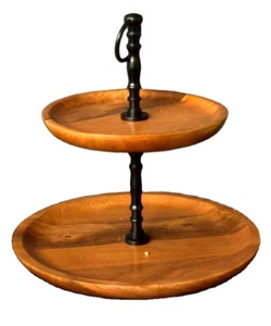 แท่นวางเค้กผลไม้ดีไซน์พิเศษแท่นวางเค้กไม้ตกแต่งเค้กของหวานเค้กของหวานธรรมชาติ - Product Image 1