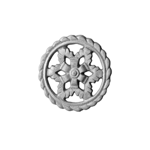 Panel de barandilla de aluminio Acanthus Star para balcón, con borde de hierro fundido trenzado, inserto de valla, barandilla de lujo para villa, cresta circular - Product Image 1