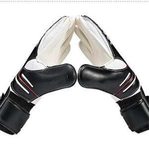 Football Goalkeeper Gloves Full Finger Non-Slip Breathable Adjustable Wrist <b>Strap</b> Unisex Leather Sports Gear - Product Image 2