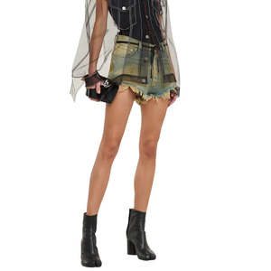 กางเกงขาสั้นผ้ายีนส์เซ็กซี่เอวต่ำสำหรับผู้หญิง กางเกงขาสั้นไมโครมินิแบบยืดได้พร้อมทรงเข้ารูปและสไตล์คลับแวร์สุดอินเทรนด์ - Product Image 5