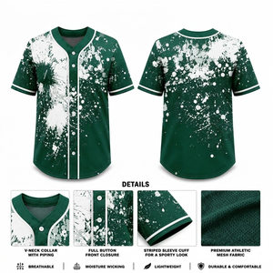 Uniforme de Béisbol Personalizado, Ropa Deportiva Ligera de Alto Rendimiento, Proveedor Mayorista OEM, MOQ Bajo - Product Image 2