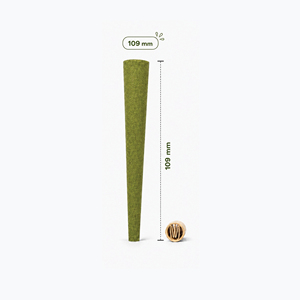 Conos de Papel de Cáñamo Verde de 109 mm, Tamaño King, Hechos a Mano, Impresión a Cuatro Colores, Calidad Premium, Paquete a Granel de 1 g, 800 Conos - Product Image 1