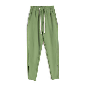 Mens Performance Jogger Pants Tapered <b>Training</b> <b>Trousers</b> Elastic Drawstring Waist Ankle Cuffs Side Pocket Gym Pants 100% Cotton - Product Image 1