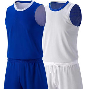 Maillot de basket-ball unisexe personnalisé avec logo, réversible, sans manches, séchage rapide, évacuation de l'humidité, été - Product Image 4