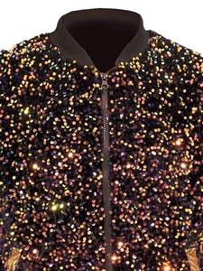 Latest Men's <b>Sequin</b> <b>Jacket</b> Winter Casual Zipper Lightweight Breathable Knitted Party <b>Plus</b> <b>Size</b> Fashion Outerwear - Product Image 3