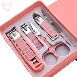 <b>Nail</b> Care <b>Set</b> Portable Stainless Steel 6-Piece <b>Nail</b> Clipper <b>Set</b> Splash Proof <b>Nail</b> Scissors Kit Practical Manicure Box - Product Image 3