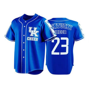 Proveedor de Camisetas de Béisbol al por Mayor, OEM, Transpirables, de Malla, Manga Corta, Estampadas, Tallas Grandes, Protección UV, Secado Rápido, para Equipos Deportivos - Product Image 6