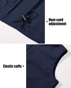 2024 chándal transpirable de poliéster de alta calidad para hombre, chándal de bloque de Color con logotipo impreso personalizado para deportes de otoño - Product Image 6