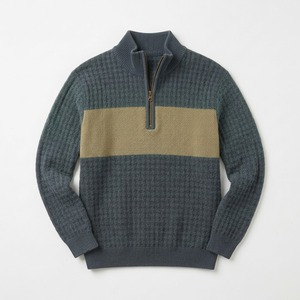 Quality Men's Spring Casual Pullover Custom Logo Blank Solid Color Knitted <b>Lined</b> Anti-Wrinkle Anti-Shrink <b>Sweatshirt</b> - Product Image 2
