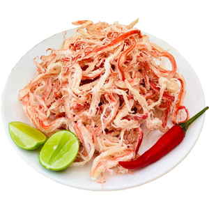 Calamar Seco Desmenuzado de Alta Calidad a Precio Especial, Tiras de Calamar a la Parrilla, Bocadillo de Mariscos Sazonados para Exportación - Product Image 1