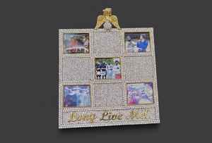 VVS Moissanite Diamond Iced Out Memorial Pendant <b>Necklace</b> In Gold Plated 925 <b>Silver</b> Hip Hop Pendant With <b>Angel</b> Wings Bail - Product Image 6