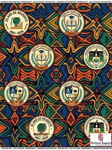 Custom African Wax Print Fabric Manufacturer School Anniversary Convention Uniform Celebration Textile Supplier OEM ODM - Product Image 3