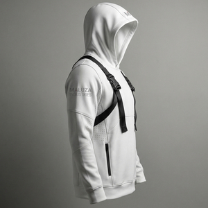 Custom Logo Quick Dry Gym Hoodie Men Breathable Performance Athletic <b>Sweatshirt</b> for Workout Running Yoga Training Wear - Product Image 5