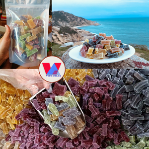 Caramelos de gelatina de algas marinas de frutas naturales, barra de gomitas de musgo marino multicolor, aperitivo dulce de Eucheuma para caja de regalo, empaque en bolsa con cierre. - Product Image 2